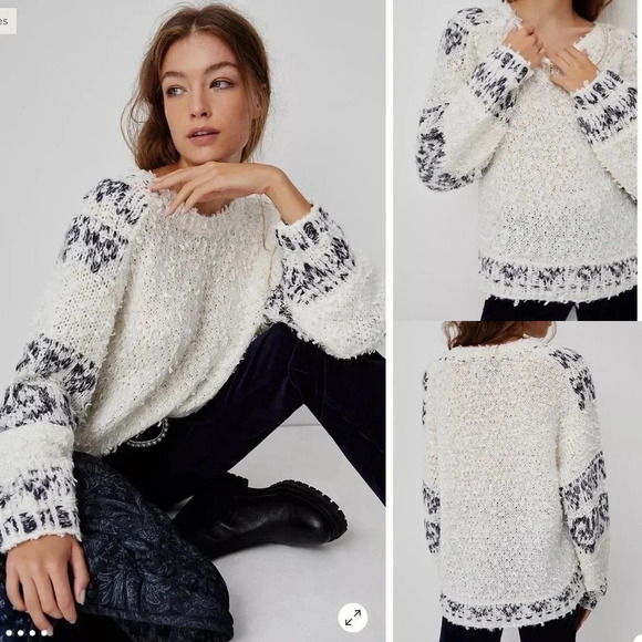 Anthropologie Pilcro Petra Feathered Sweater Size Small - Picture 1 of 8